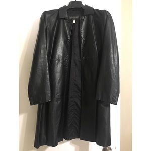 Black leather jacket